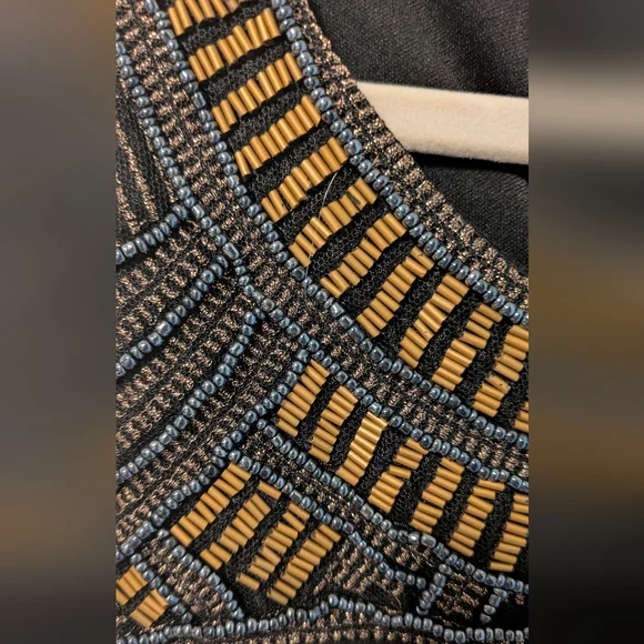 Mossimo Boeheim Black&Gold Midi Dress - Picture 6 of 7